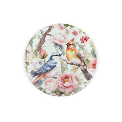 B&Q -  Birds & Roses Textured Glass Round TrivetSmall Kitchen Chopping Board