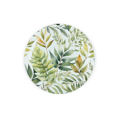 B&Q -  Foliage Textured Glass Round TrivetSmall Kitchen Chopping Board