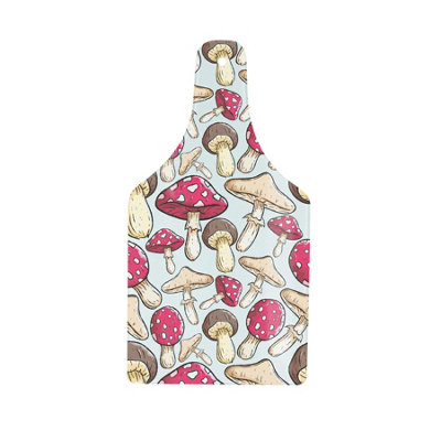 B&Q -  Mushrooms Large Bottle Serving BoardGlass Kitchenware Platter