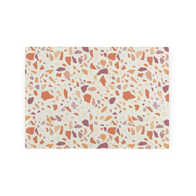 Pink Terrazzo Kitchen Gifts - Stoneware Style Smooth Glass Worktop Saver - Image 3