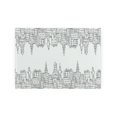 Purely Home Cityscape Smooth Glass Worktop SaverSmall Chopping Board from B&Q