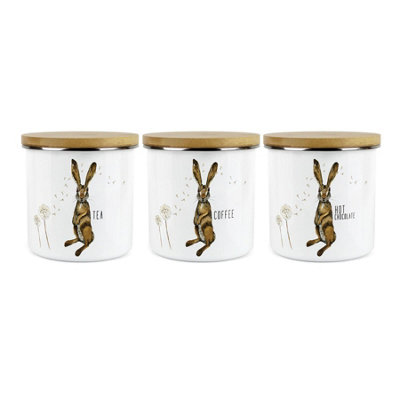 Purely HomeHares & DandelionsTeaCoffee & Hot Chocolate CanistersKitchen Storage Jars (Large) from B&Q