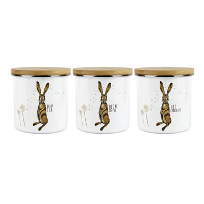 Purely HomeHares & DandelionsDecaf TeaDecaf Coffee & Hot Chocolate CanistersKitchen Storage Jars (Large) from B&Q