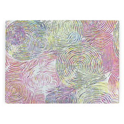 B&Q -  Swirling Paints Large Glass Worktop ProtectorKitchen Cutting Board