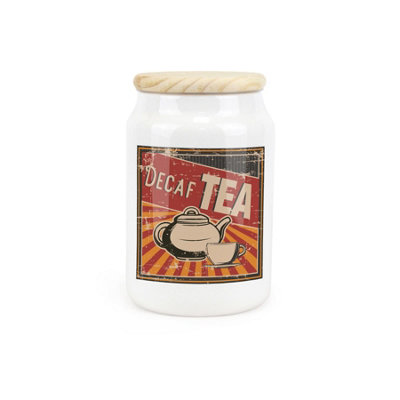 Purely HomeRetro DrinksDecaf Tea CanisterKitchen Storage Jar from B&Q