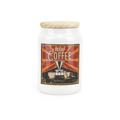 Purely HomeRetro DrinksDecaf Coffee CanisterKitchen Storage Jar from B&Q