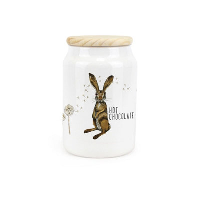 Purely HomeHares & DandelionsHot Chocolate CanisterKitchen Storage Jar from B&Q