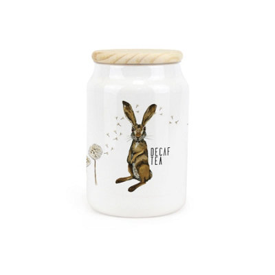 Purely HomeHares & DandelionsDecaf Tea CanisterKitchen Storage Jar from B&Q