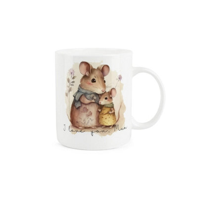 Purely Home Bone China Mouse Love You MugMum Cup For Mothers Day from B&Q