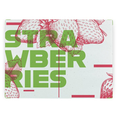 Purely Home Strawberries Worktop ProtectorLarge Textured Glass Chopping Board from B&Q