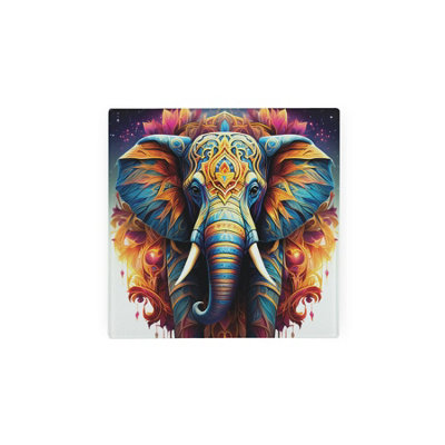 Purely Home Carnival Elephant Glass Hot Pot StandHeat Resistant Non-Slip Trivet from B&Q