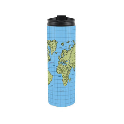Purely Home World Map Stainless Steel Travel Flask - Image 3