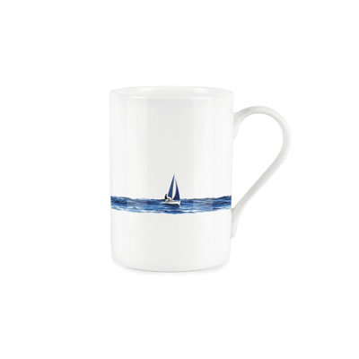 Purely Home Sailing MugOcean Dinghy Boat Sailor Gift/presentBone China Tea/coffee Mug from B&Q