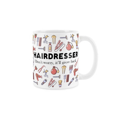 Purely Home Hairdresser MugHumourous Trades Funny Novelty GiftTea/coffee Hot Drinks White Ceramic Cup Present For Hairdressers