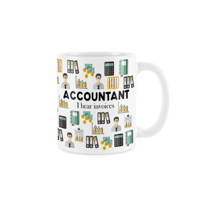 Purely Home Accountant MugHumourous Trades Funny Novelty GiftTea/coffee Hot Drinks White Ceramic Cup Present For Accountants