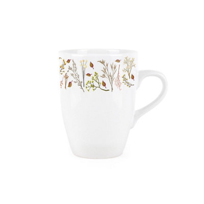 Purely Home Autumn Foliage MugNature Autumnal Leaves & FlowersTea Coffee Gift/present Ceramic Cup from B&Q