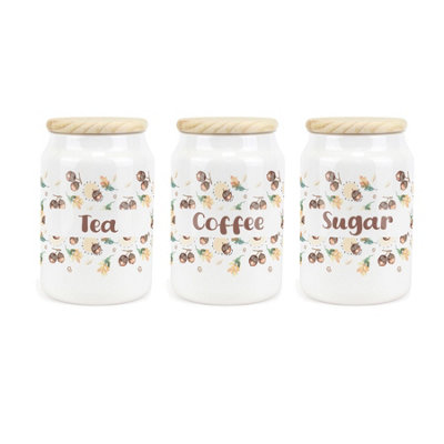 Purely HomeAcornsTeaCoffee & Sugar CanisterKitchen Storage Jars from B&Q