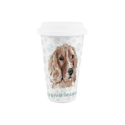 Cocker Spaniel Dog Mum Ceramic Travel Mug - Novelty Dog Reusable Cup Gift - Image 3