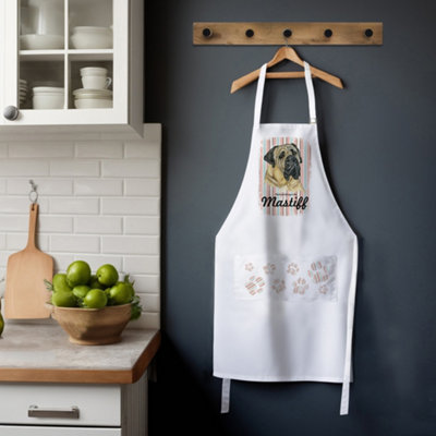 Purely Home Mastiff Apron - Novelty Kitchen Gift For Dog Lovers