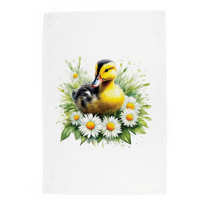Purely Home Duckling Tea TowelPanama Cotton Dish Cloth Kitchen Gift For Bird Lovers from B&Q