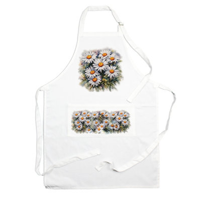 Purely Home  Garden Flowers Daisies ApronFloral Gifts For HerCooking & Baking from B&Q