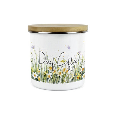 Purely HomeDaffodilsDecaf Coffee Canister Kitchen Storage Jar (Large) from B&Q