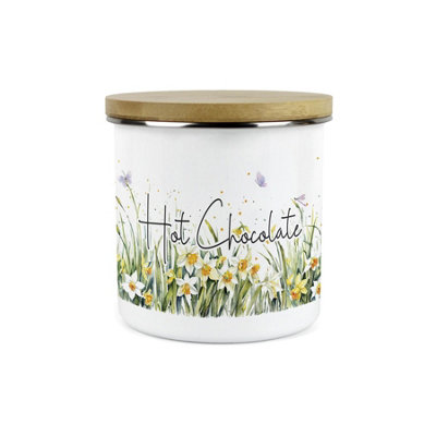 Purely HomeDaffodilsHot Chocolate Canister Kitchen Storage Jar (Large) from B&Q