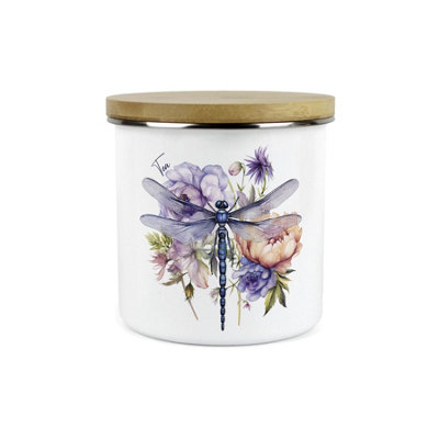 Purely Home Dragonfly Large Kitchen Storage Canister - White - Image 3