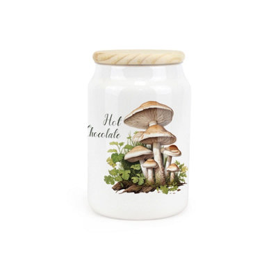 Purely HomeMushroomsHot Chocolate CanisterKitchen Storage Jar from B&Q