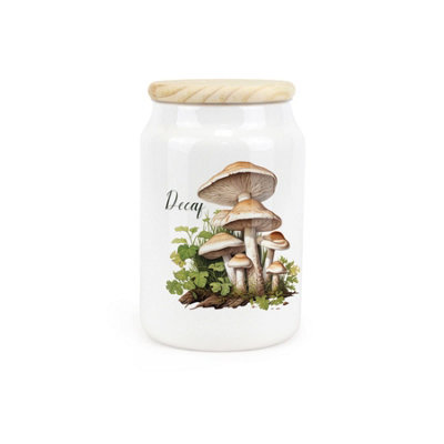 Purely HomeMushroomsDecaf CanisterKitchen Storage Jar from B&Q