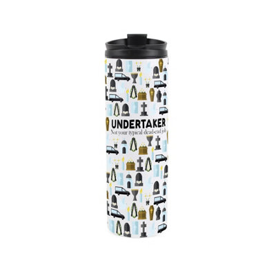 Purely Home Novelty Undertaker Travel Flask - Reusable Stainless Steel Tumbler Gift - Multicoloured - Image 3