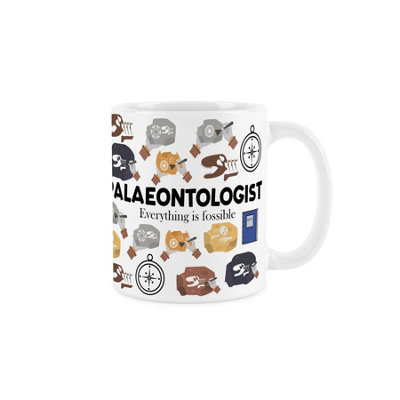 Purely Home Paleontologist MugHumourous Dinosaur Fossils Excavation Trades Funny Novelty GiftTea/coffee Hot Drinks Ceramic Cup Present from B&Q