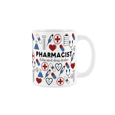 Purely Home Pharmacist MugHumorous Medical Themed Trades Funny Novelty GiftTea/coffee Hot Drinks White Ceramic Cup Present from B&Q