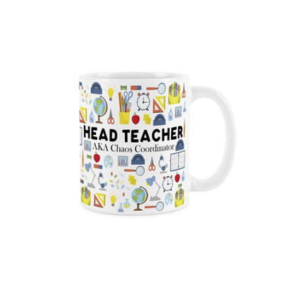 Purely Home Head Teacher MugHumorous School Teacher Funny Novelty Careers GiftsTea/coffee Hot Drinks White Ceramic Cup Present from B&Q