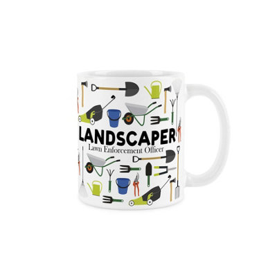 Purely Home Landscaper MugHumorous Gardener Funny Novelty GiftTea/coffee Hot Drinks White Ceramic Cup Present from B&Q