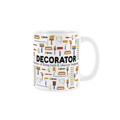 Purely Home Decorator MugFunny Painting & Decorating Themed Novelty GiftTea/coffee Hot Drinks White Ceramic Cup Present from B&Q