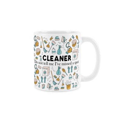 Purely Home Cleaner MugHumorous Cleaning Themed Novelty GiftsTea/coffee Hot Drinks White Ceramic Cup Present from B&Q