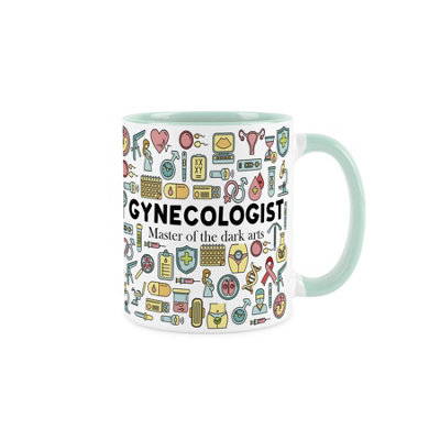 Purely Home Gynecologist MugHumorous Healthcare Jobs Themed Novelty GiftsTea/coffee Hot Drinks Mint Green Ceramic Cup Present from B&Q