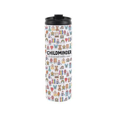 Purely Home Childminder Travel MugNovelty Nanny Babysitter GiftStainless Steel Vacuum-Sealed Double-Walled Hot/cold Drinks Travel Flask from B&Q