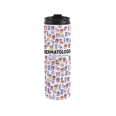 Purely Home Dermatologist Travel MugNovelty Skincare Doctor GiftStainless Steel Double-Walled Hot/cold Drinks Travel Flask from B&Q