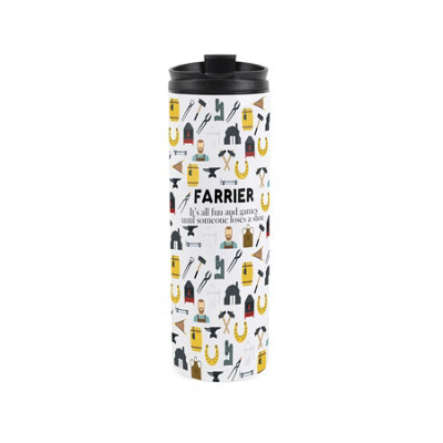 Purely Home Farrier Travel MugNovelty Horse Shoe Fitter/equine Jobs GiftStainless Steel Double-Walled Hot/cold Drinks Travel Flask from B&Q