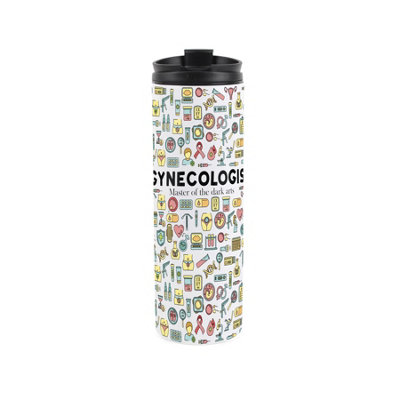 Purely Home Gynecologist Travel MugNovelty Female Healthcare GiftStainless Steel Double-Walled Hot/cold Drinks Travel Flask from B&Q