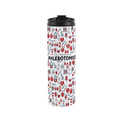Phlebotomist Travel Mug - Novelty Trades Gift Reusable Stainless Steel Flask - Image 3
