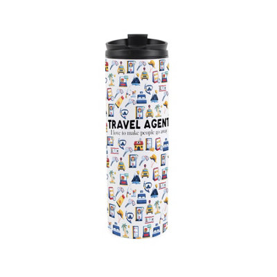 Purely Home Travel Agent Travel MugNovelty Holiday Sales GiftStainless Steel Vacuum-Sealed Double-Walled Hot/cold Drinks Travel Flask from B&Q