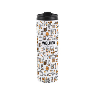 Purely Home Welder Travel MugNovelty Welding Tradesman GiftStainless Steel Vacuum-Sealed Double-Walled Hot/cold Drinks Travel Flask from B&Q