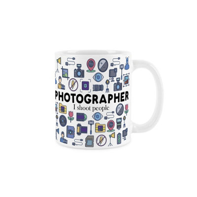 Purely Home Photographer MugHumorous Photography & Film Themed Novelty GiftsTea/coffee Hot Drinks White Ceramic Cup Present from B&Q