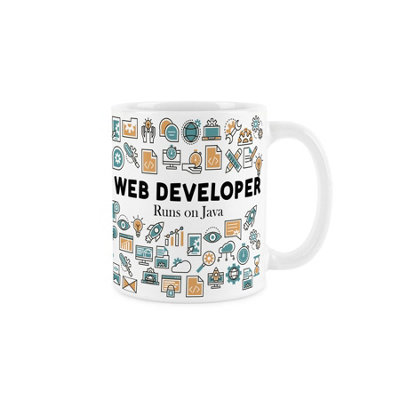 Purely Home Web Developer MugHumorous Website & It Software Developer Themed Novelty GiftTea/coffee Hot Drinks White Ceramic Cup Present from B&Q