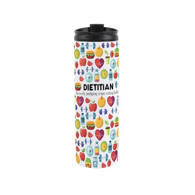 Purely Home Dietician Travel MugNovelty Healthcare & Wellbeing Coach GiftStainless Steel Double-Walled Hot/cold Drinks Travel Flask from B&Q