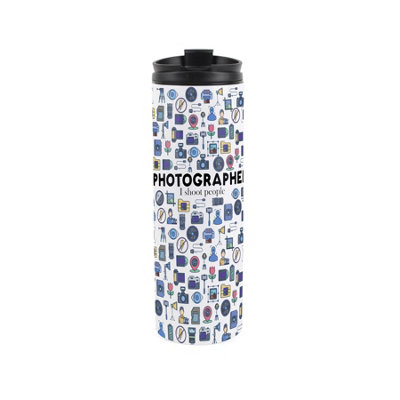Purely Home Photographer Travel MugNovelty Photography & Film GiftStainless Steel Double-Walled Hot/cold Drinks Travel Flask from B&Q
