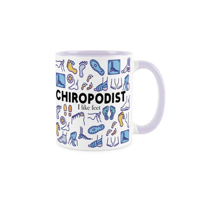 Purely Home Chiropodist MugHumorous Foot Treatments & Heathcare Themed Novelty GiftsTea/coffee Hot Drinks White Ceramic Cup Present from B&Q